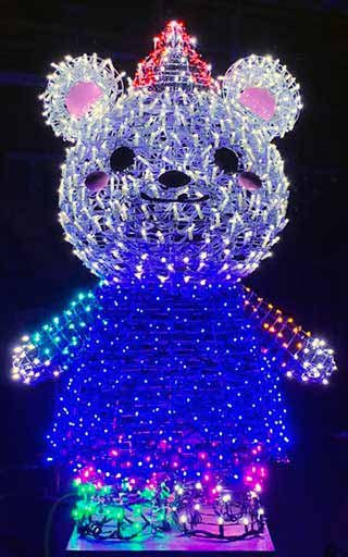 クマのイルミネーション