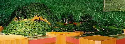 山の風景模型