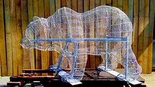実物大クマのワイヤーフレーム