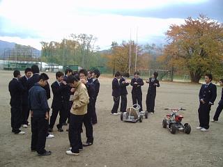 生徒達はTVに出られると言うことで楽しかった様です。