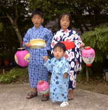 お盆 墓参り トップ 浴衣